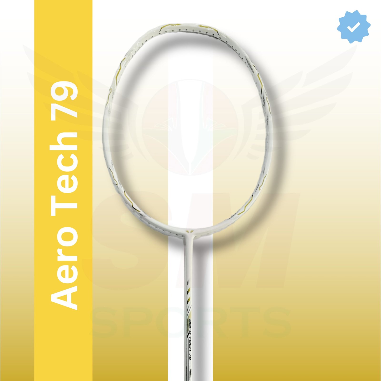 Aervo Aerotech 79 (Unstrung) White Badminton Racquet