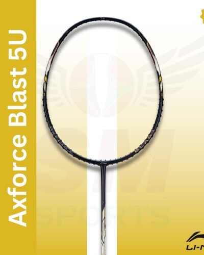 Li-Ning Axforce Blast Strung Badminton Racquet 4U/5U | High Performance Power Racket - Black/Gold