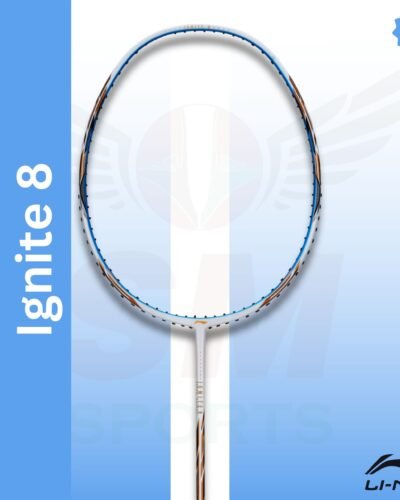 Li-Ning Ignite 8 (strung) Badminton Racquet - Pearle White
