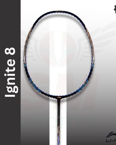 Li-Ning Ignite 8 (strung) Badminton Racquet - Black