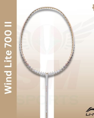 Li-Ning Wind Lite 700 II (white Gold) (strung) Badminton Racquet