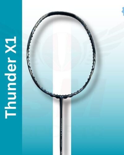 Aervo Thunder X1 (Unstrung) Blue Gray Badminton Racquet