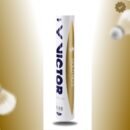 Victor Gold 5 Feather Badminton Shuttlecock (white)