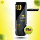 Wilson US Open Tennis Balls - 4 Can