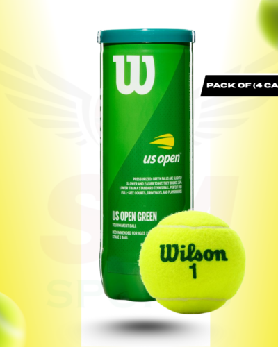 Wilson US Green Dot Tennis Balls - 4 Can
