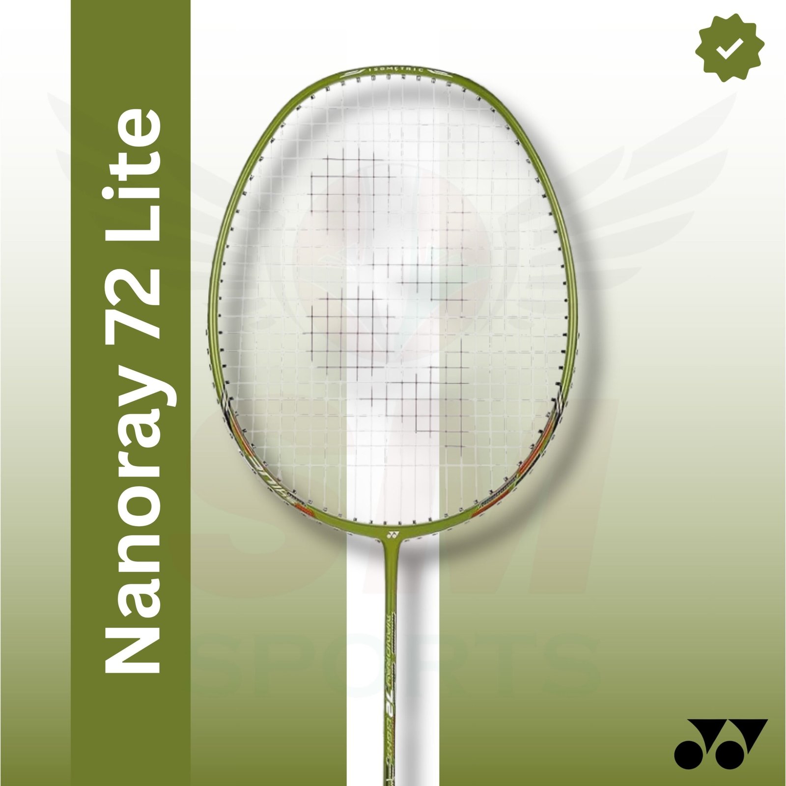 Yonex Nanoray 72 Lite (strung) Badminton Racquet