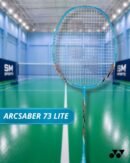 Yonex Arcsaber 73 Lite (strung) Badminton Racquet - Sky/blue