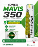 Yonex Mavis 350 Nylon Badminton Shuttlecock (Yellow)