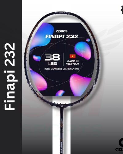 APACS Finapi 232 (unstrung) Badminton Racquet - Black