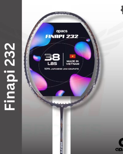 APACS Finapi 232 (unstrung) Badminton Racquet - Grey