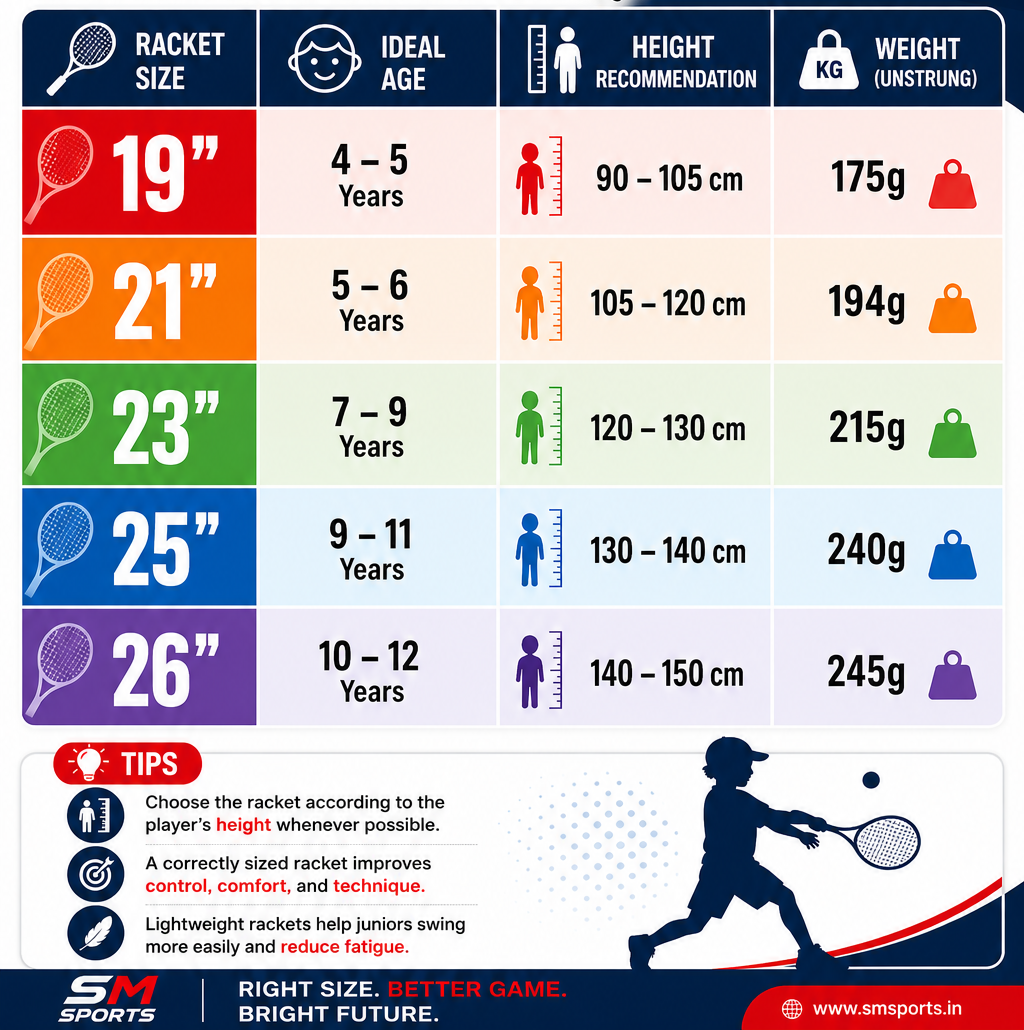 Best Junior Tennis Racket Size Guide