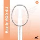 Hundred Battle 900 (White) 4u Badminton Racquet