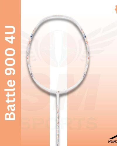 Hundred Battle 900 (White) 4u Badminton Racquet