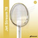 BABOLAT Jet Stream 78 (White/Gold) (unstrung) Badminton Racquet