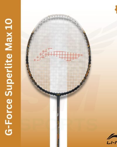 Li-Ning G-Force Superlite Max 10 (Black/Gold/White) (strung) badminton Racquet