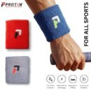 PROTEN Professional Sports Wristband for Men and Women High Sweat Absorption and Advanced Grip Technology | Terry Cotton Sweatband for Badminton, Tennis, Gym, Cricket & Running (Pack of 1)