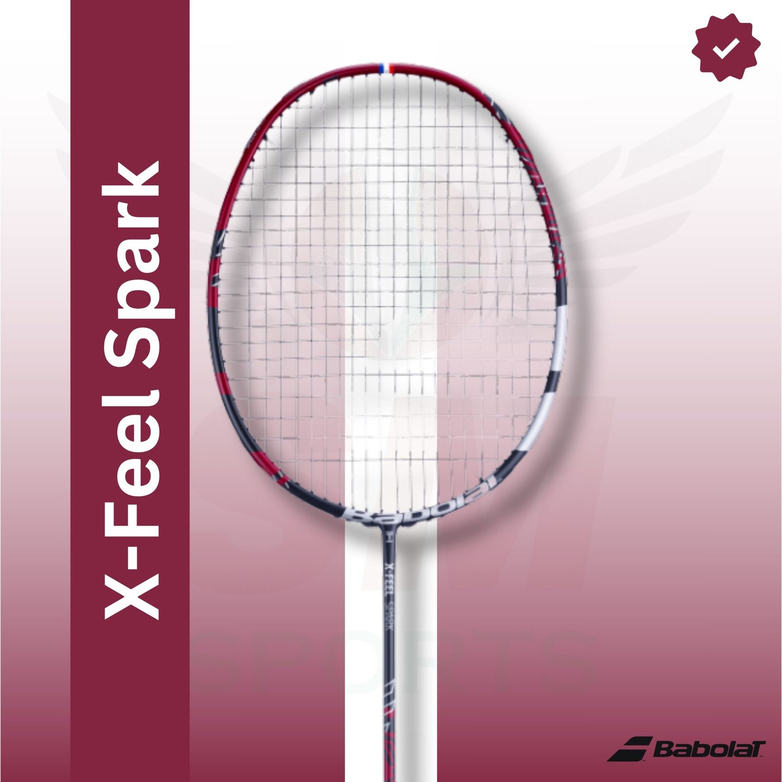 BABOLAT X-Feel Spark (strung) Badminton Racquet