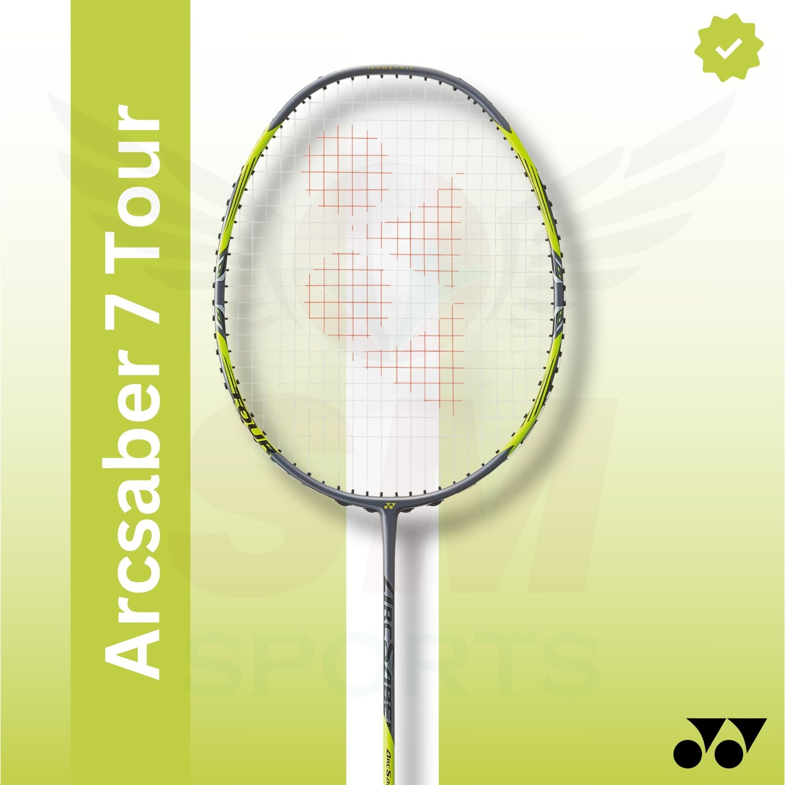 Yonex Arcsaber 7 Tour (Yellow) (unstrung) Badminton Racquet