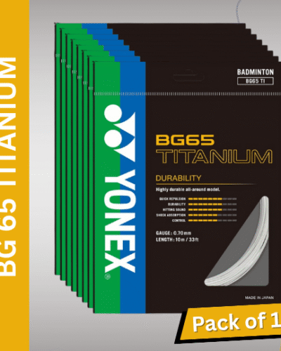 YONEX BG 65 TITANIUM (Pack Of 10) Badminton String