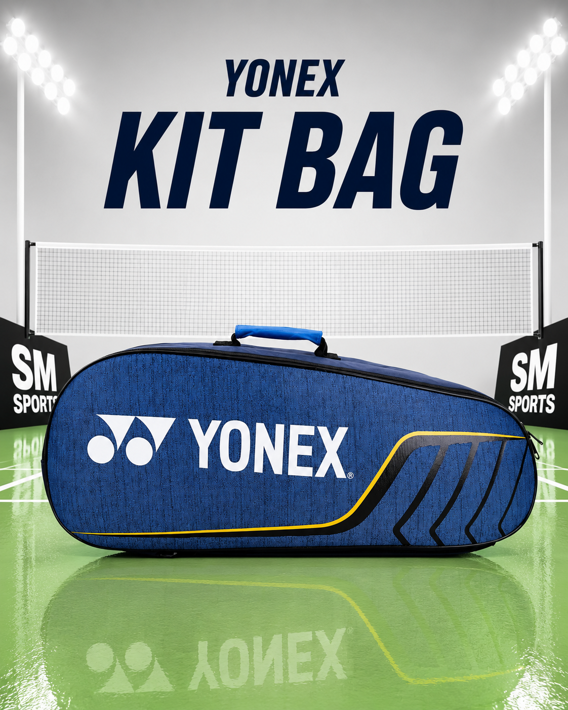 Yonex ACE2-Q014-324-0826 Badminton Racquet Kit Bag with Spacious Multi-Compartment Storage