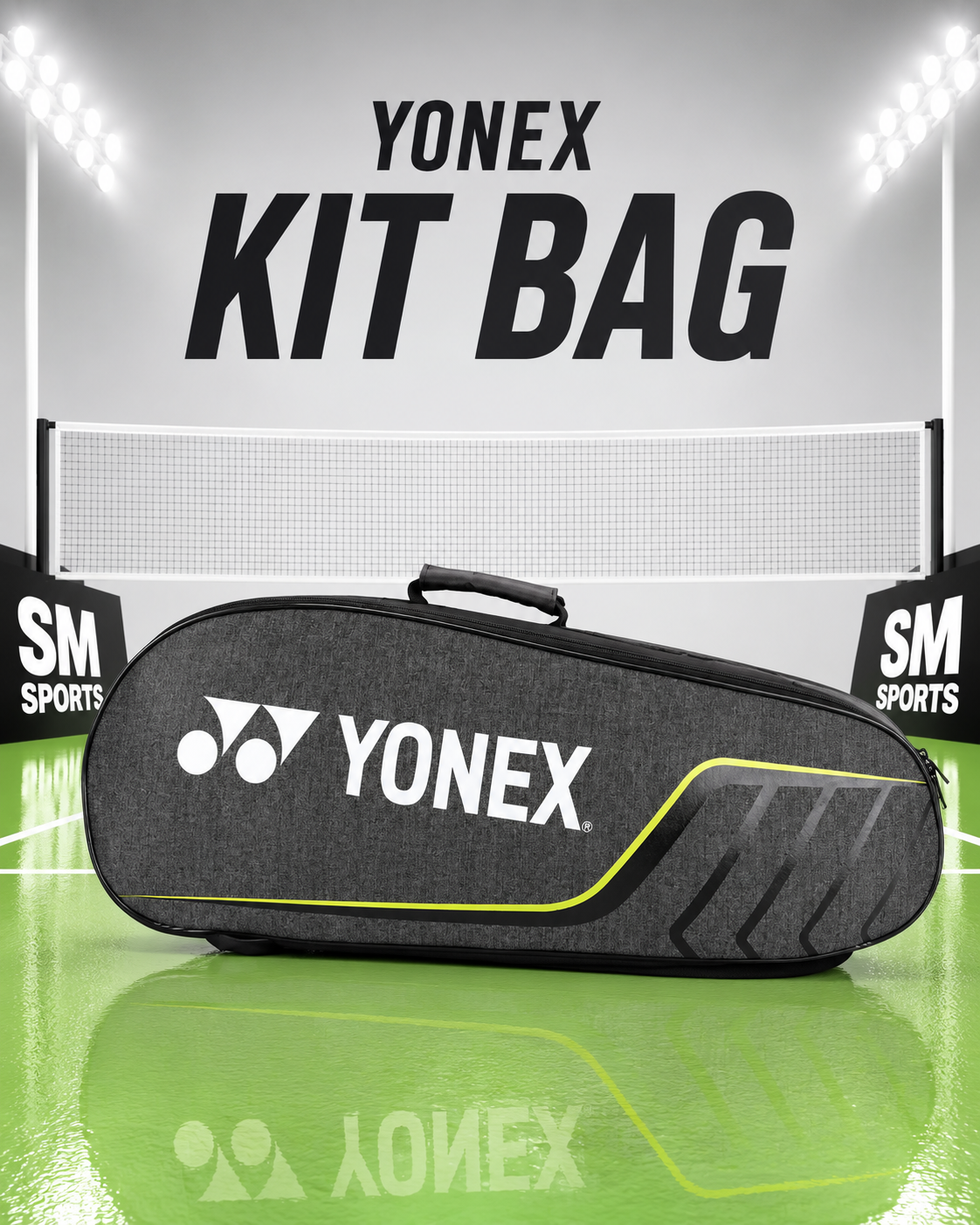 Yonex ACE2-Q014-324-0826 Badminton Racquet Kit Bag with Spacious Multi-Compartment Storage