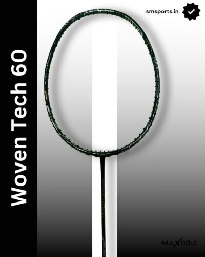 Maxbolt Woven Tech 60 Even Balance black Silver Badminton Racket