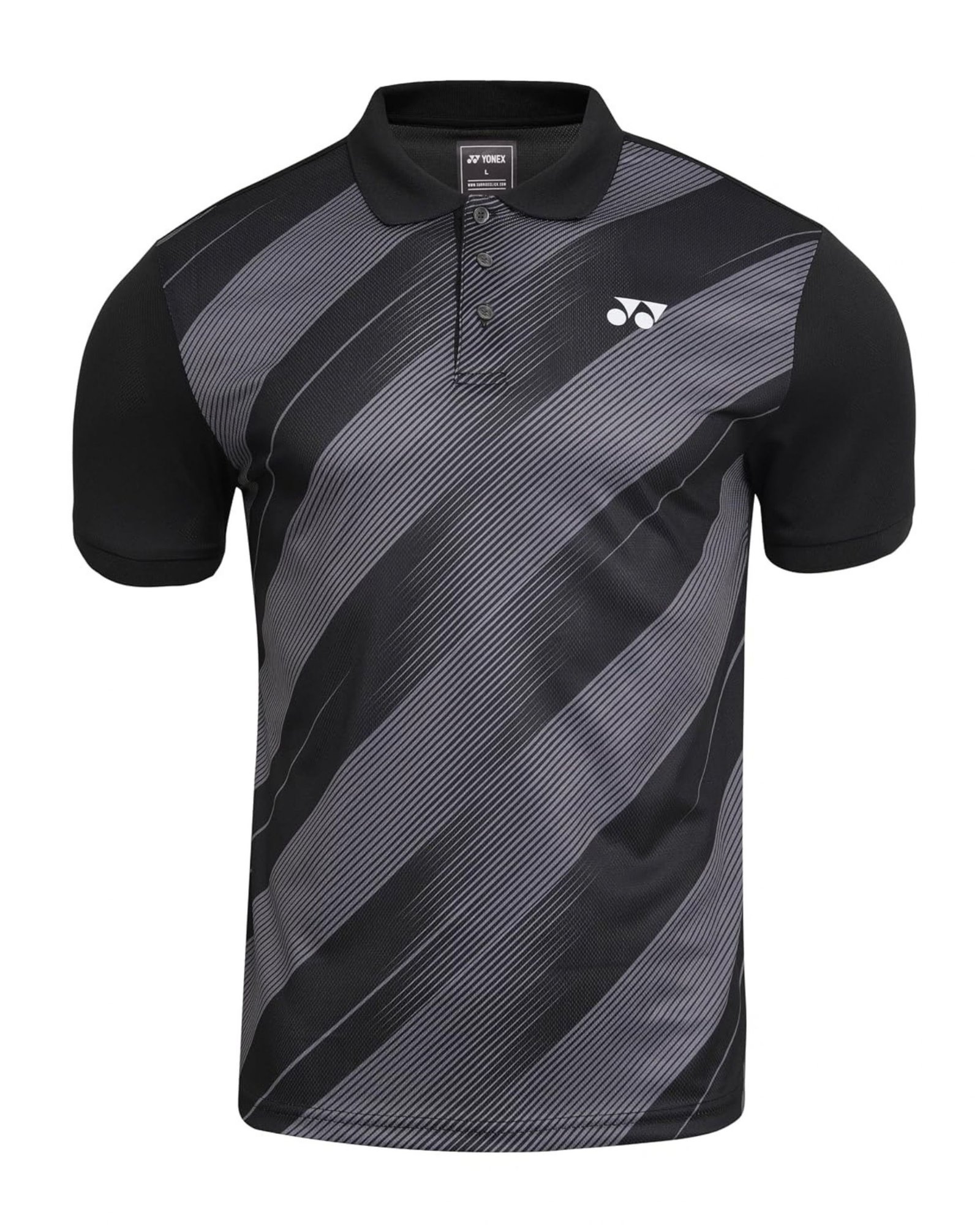 Yonex 2976 Men's Easy5 Polo T-Shirt (Jet Black) - Quick-Dry Sports Polo for Badminton & Gym - Image 2