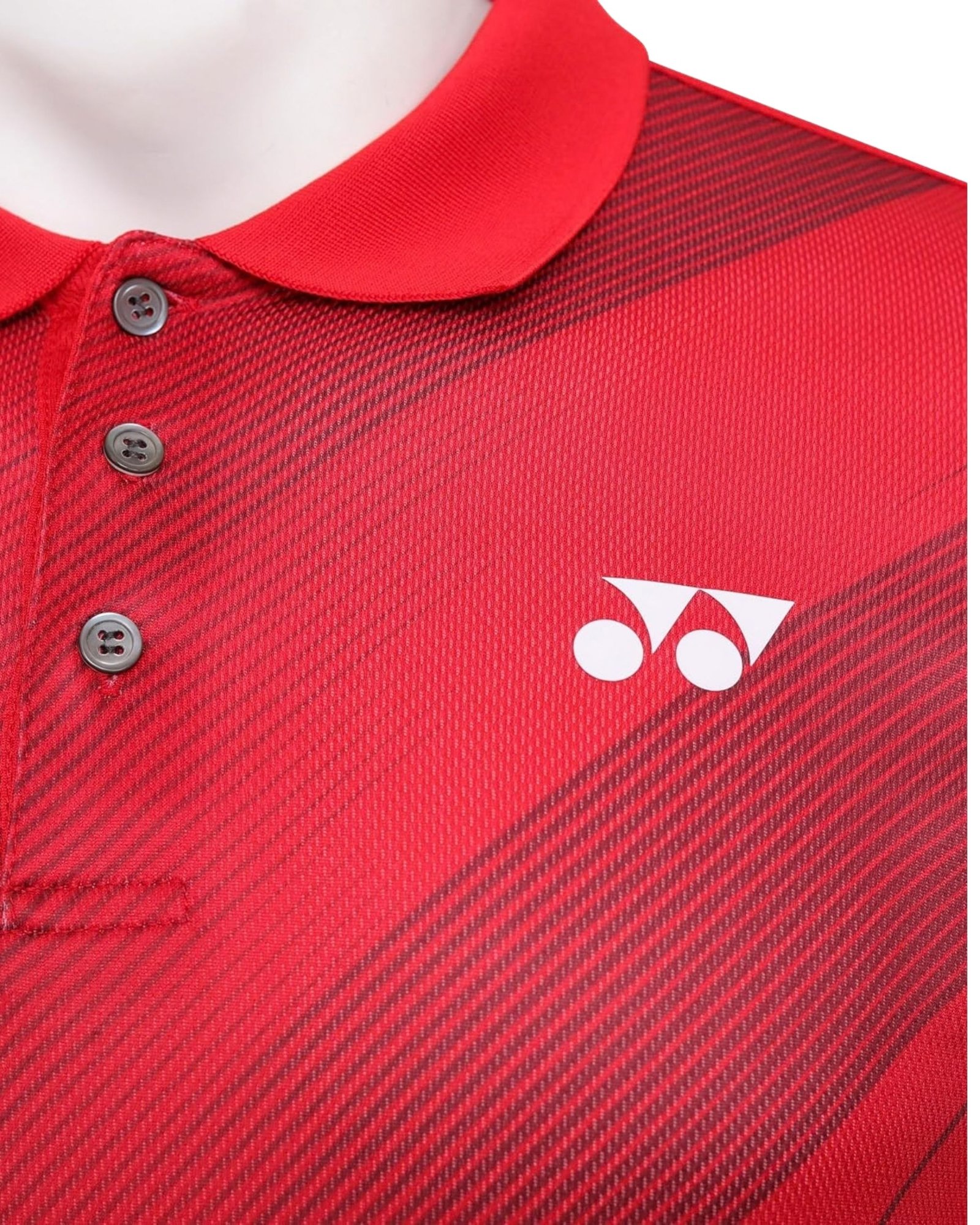 Yonex 2976 Men's Easy5 Polo T-Shirt (True Red) - Quick-Dry Sports Polo for Badminton & Gym - Image 4