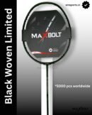 Maxbolt Black Woven Limited Edition Badminton Racket