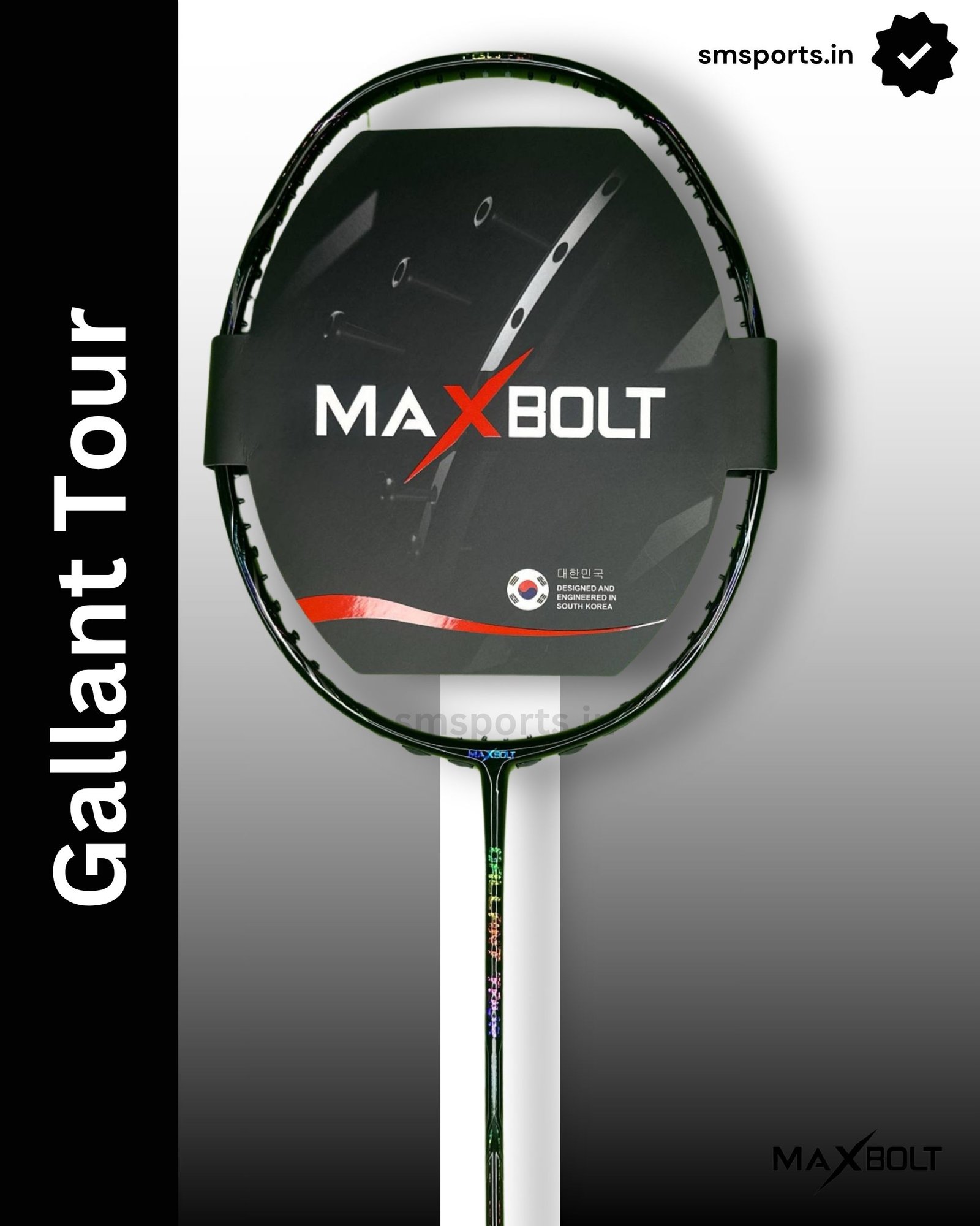 Maxbolt Gallant Tour Black Badminton Racket