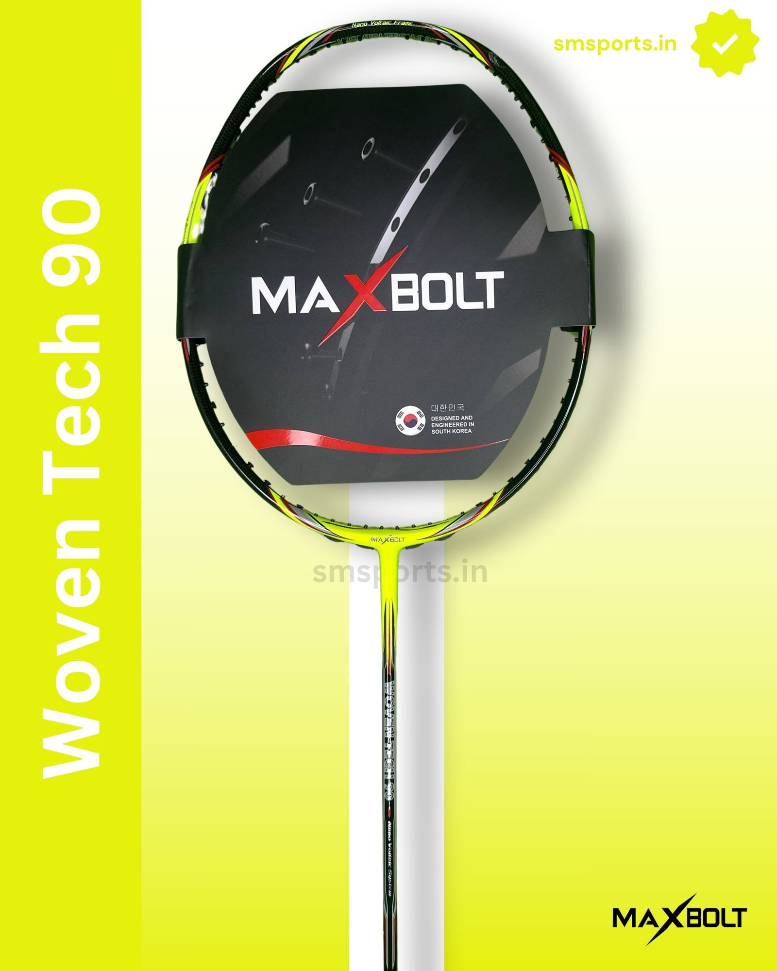 Maxbolt Woven Tech 90 Even Balance Badminton Racket