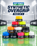 Yonex Tech-501B Badminton Grip - 5 pcs (Multicolor)