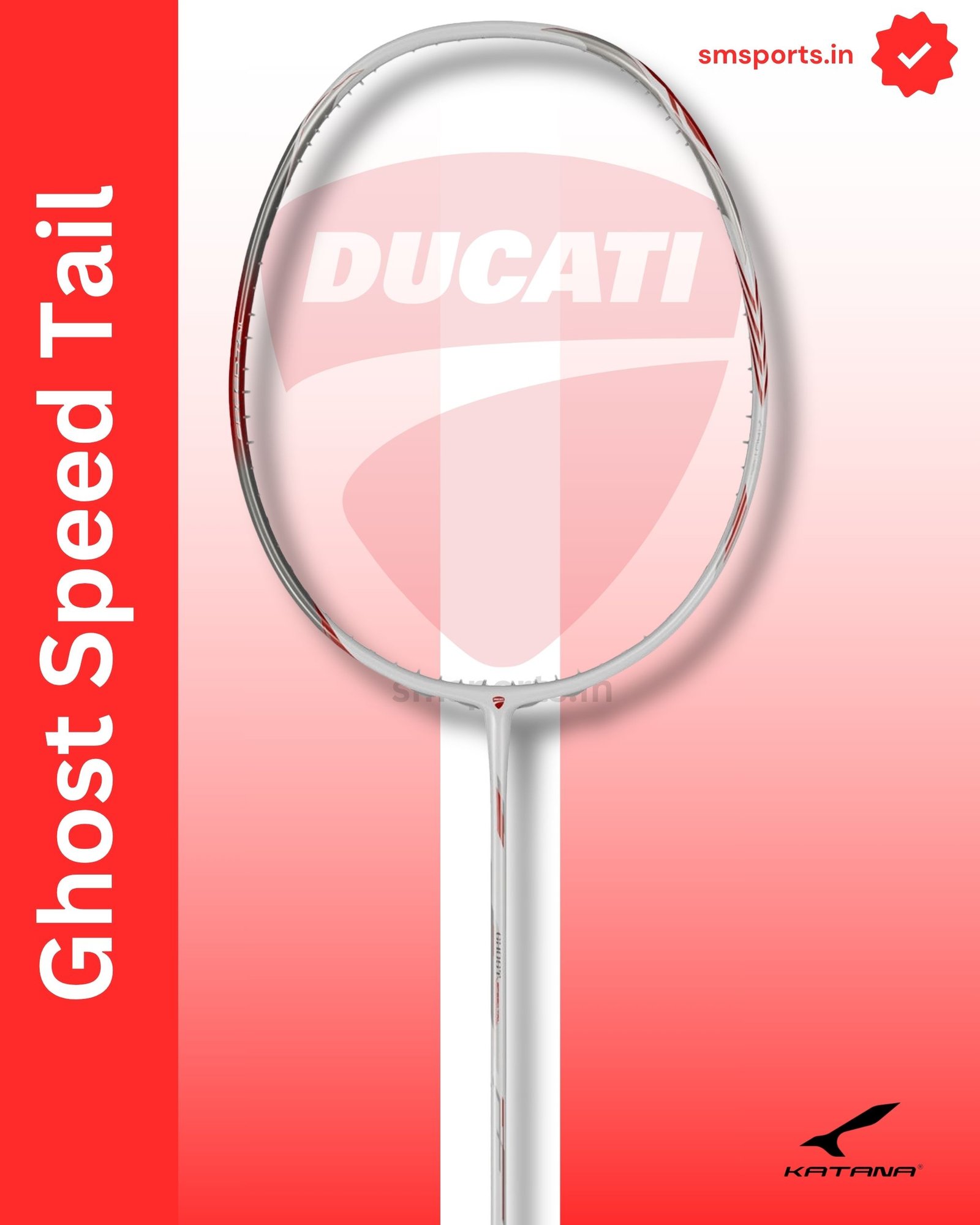 Katana Ducati Edition Ghost Speed Tail Badminton Racquet